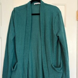 Teal Oversize Cardigan